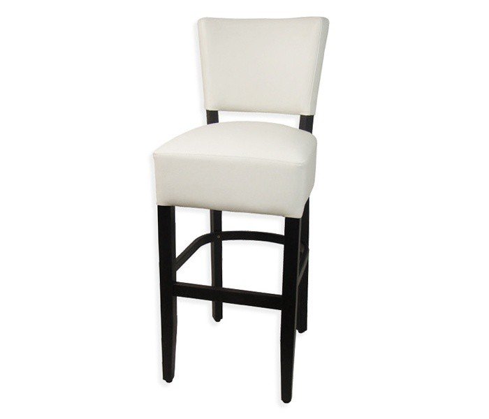 Barkruk art-deco wit