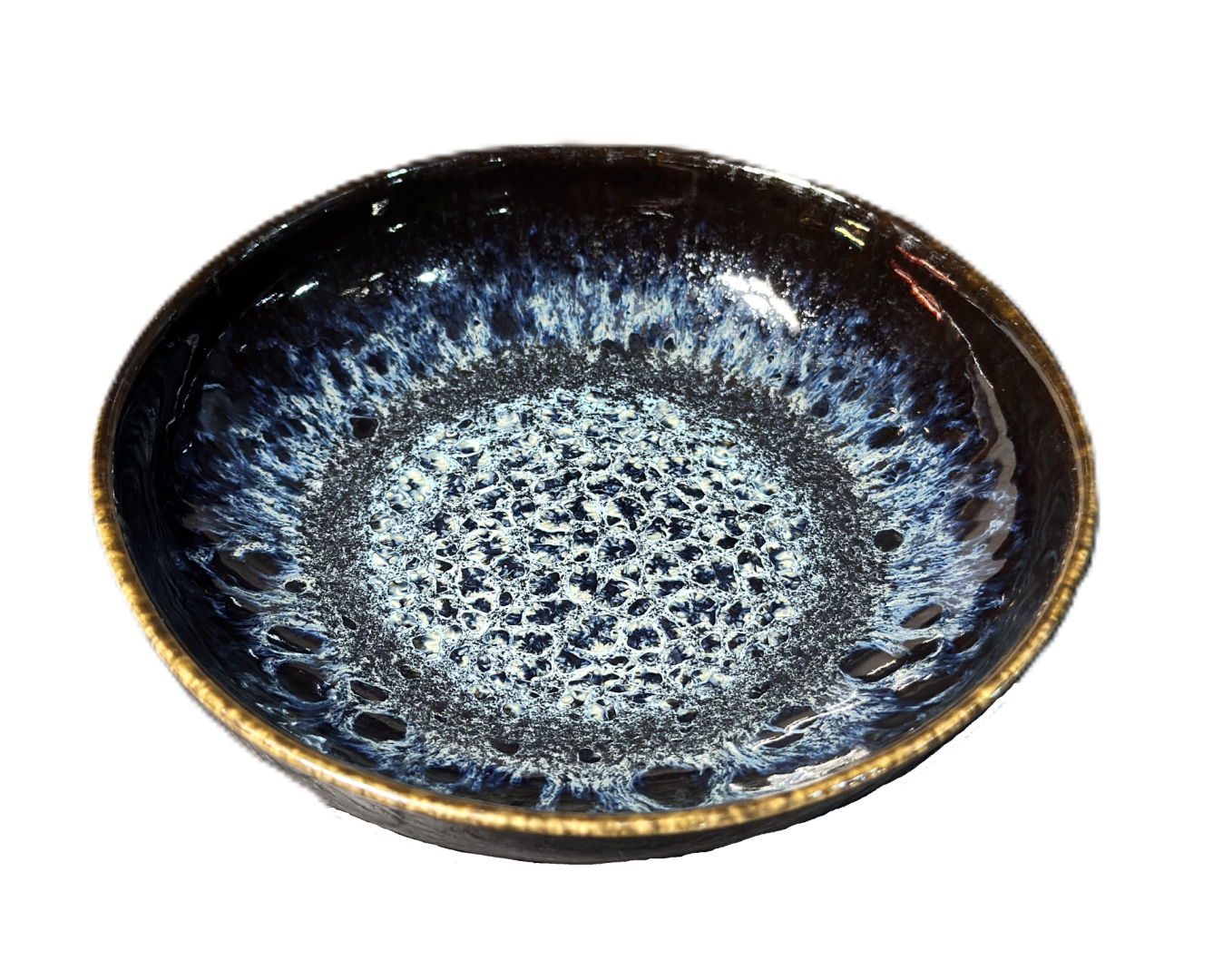 Schaaltje trendy 16 cm blauw