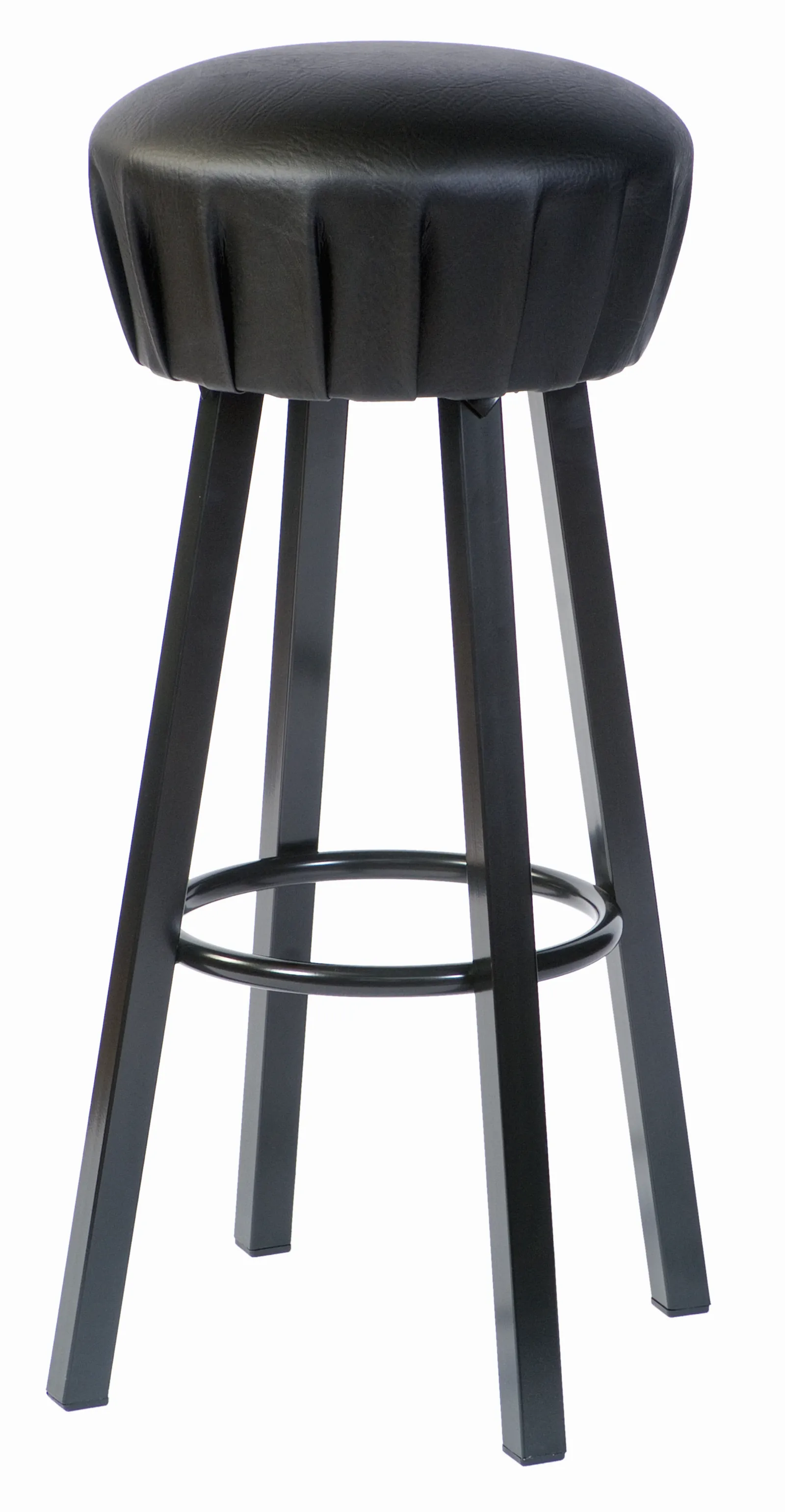 Cafe kruk zwarte leren zitting