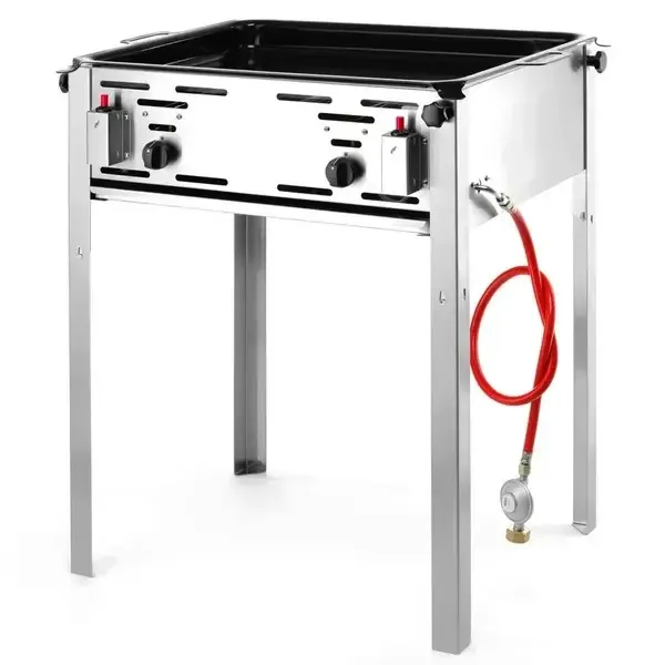 Barbecue klein gas inclusief bakplaat