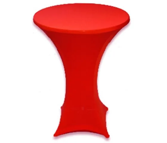 Statafelrok stretch rood met tophoes