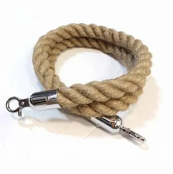 Afzetkoord touw met chromen kop