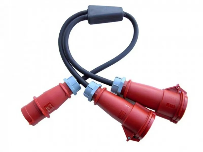 Verloop 125A-m naar 2x63A-v