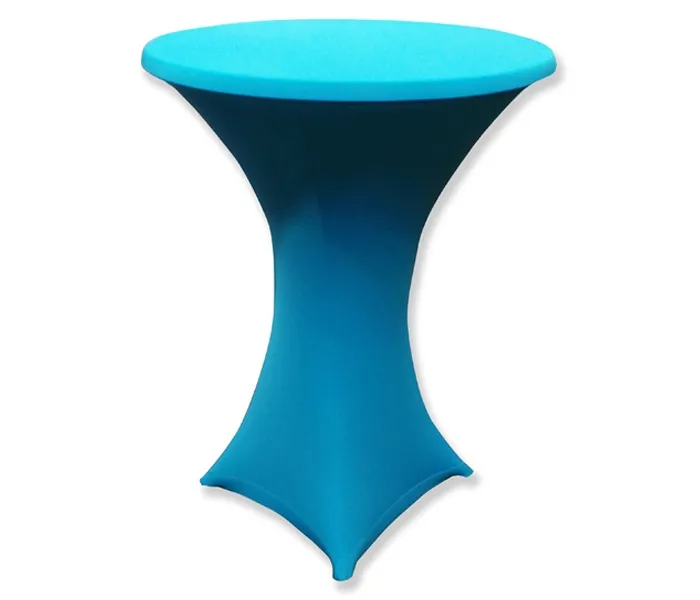 Statafelrok stretch lichtblauw met tophoes