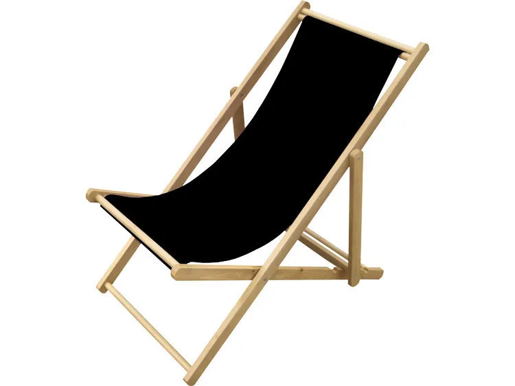 Strandstoel zwart
