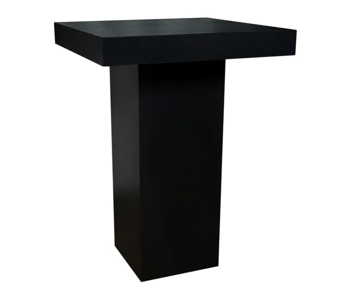 Statafel zwart Milano 80x80cm