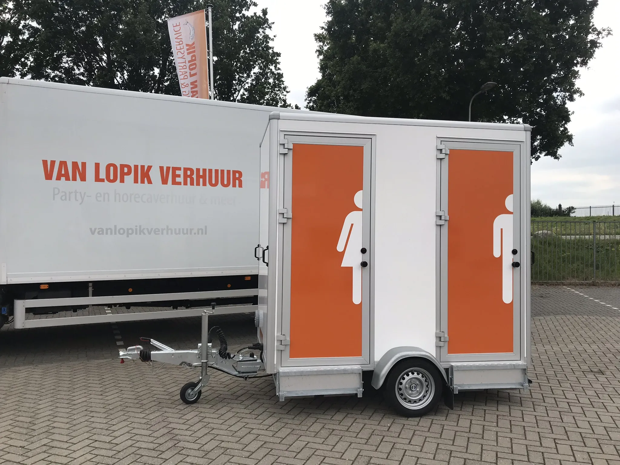 Toiletwagen 2 persoons