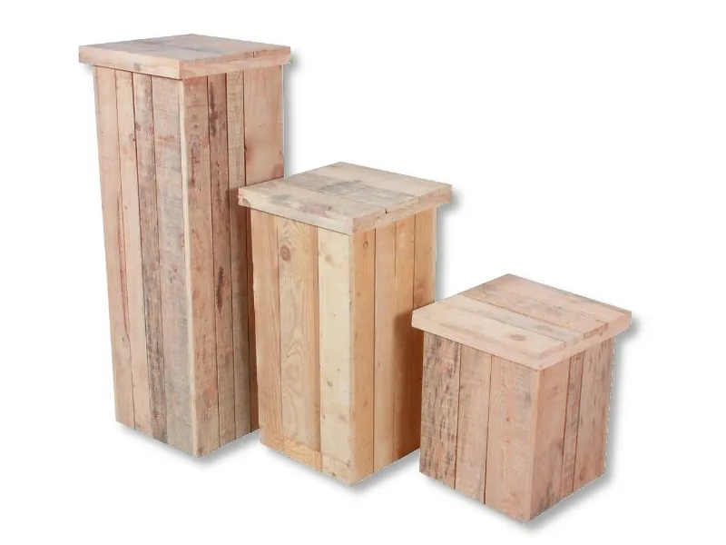 Zuilenset steigerhout