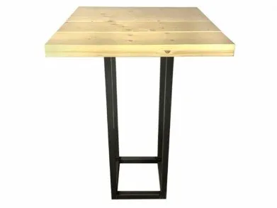 Statafel industrieel steigerhout 80x80cm