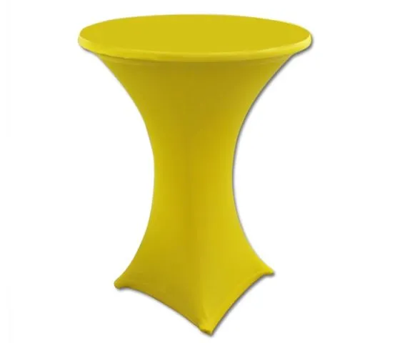 Statafelrok stretch geel met tophoes