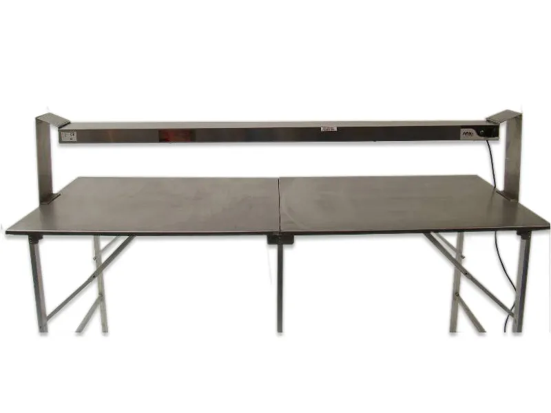 Warmhoudbrug tbv werktafel rvs 2m