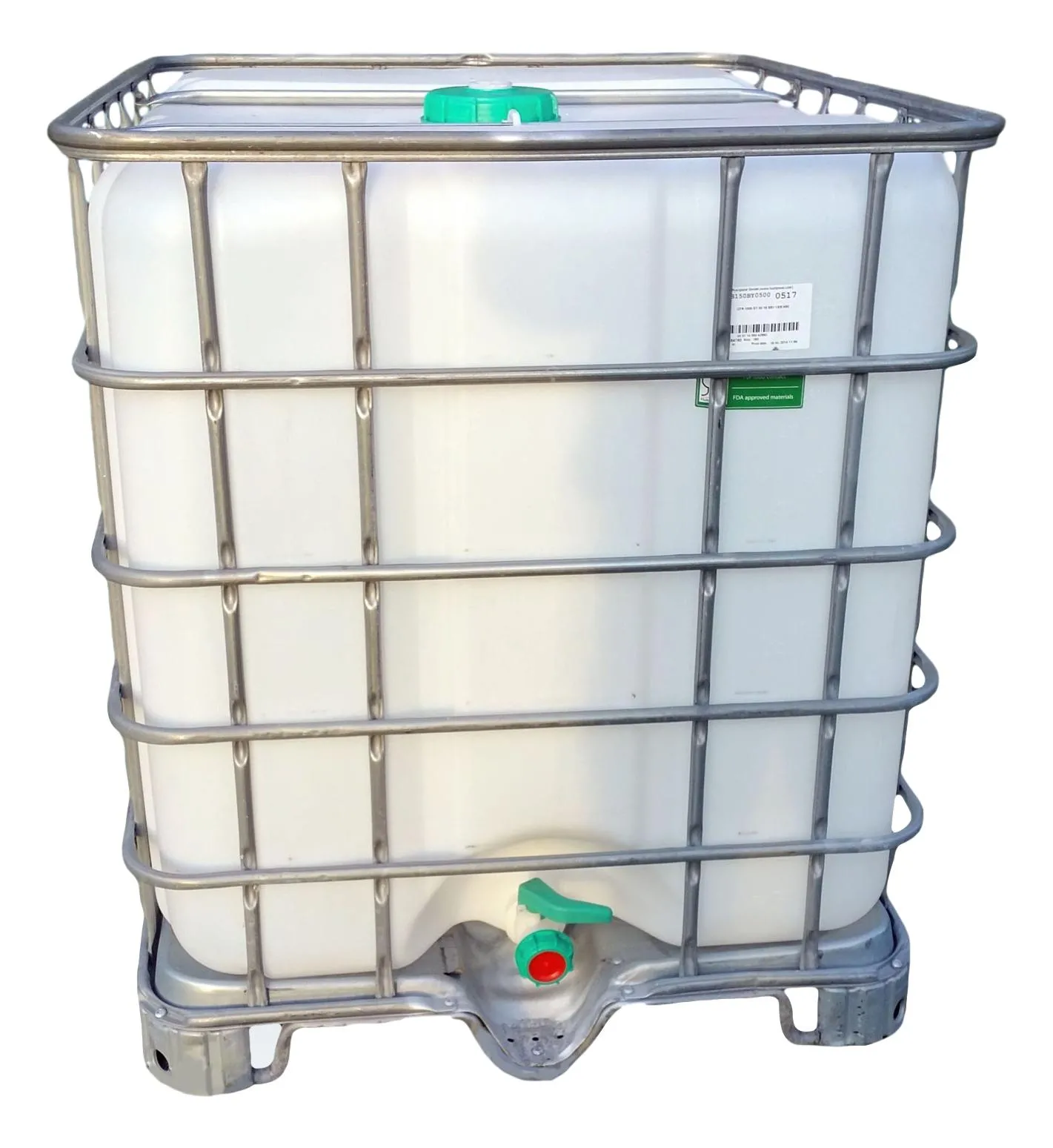 Watertank 1000L gevuld met water